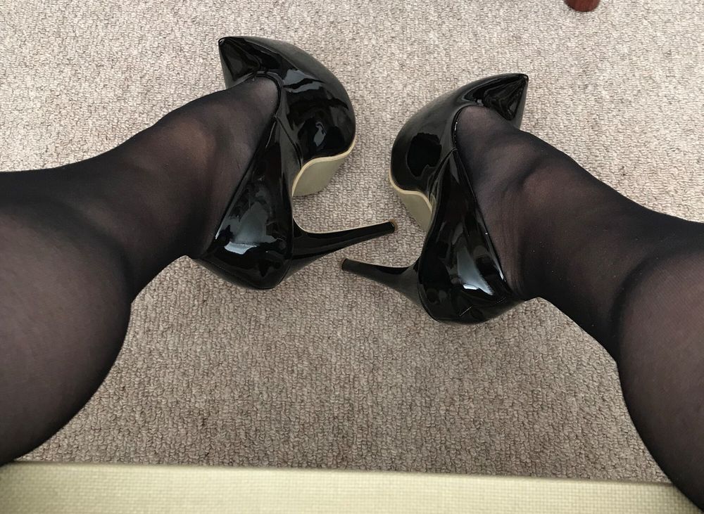 black tights &amp; heels close-up #19