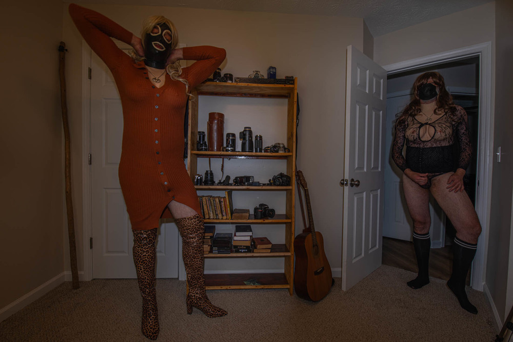 Crossdresser Jon Scarecrow composite photo shoot #15