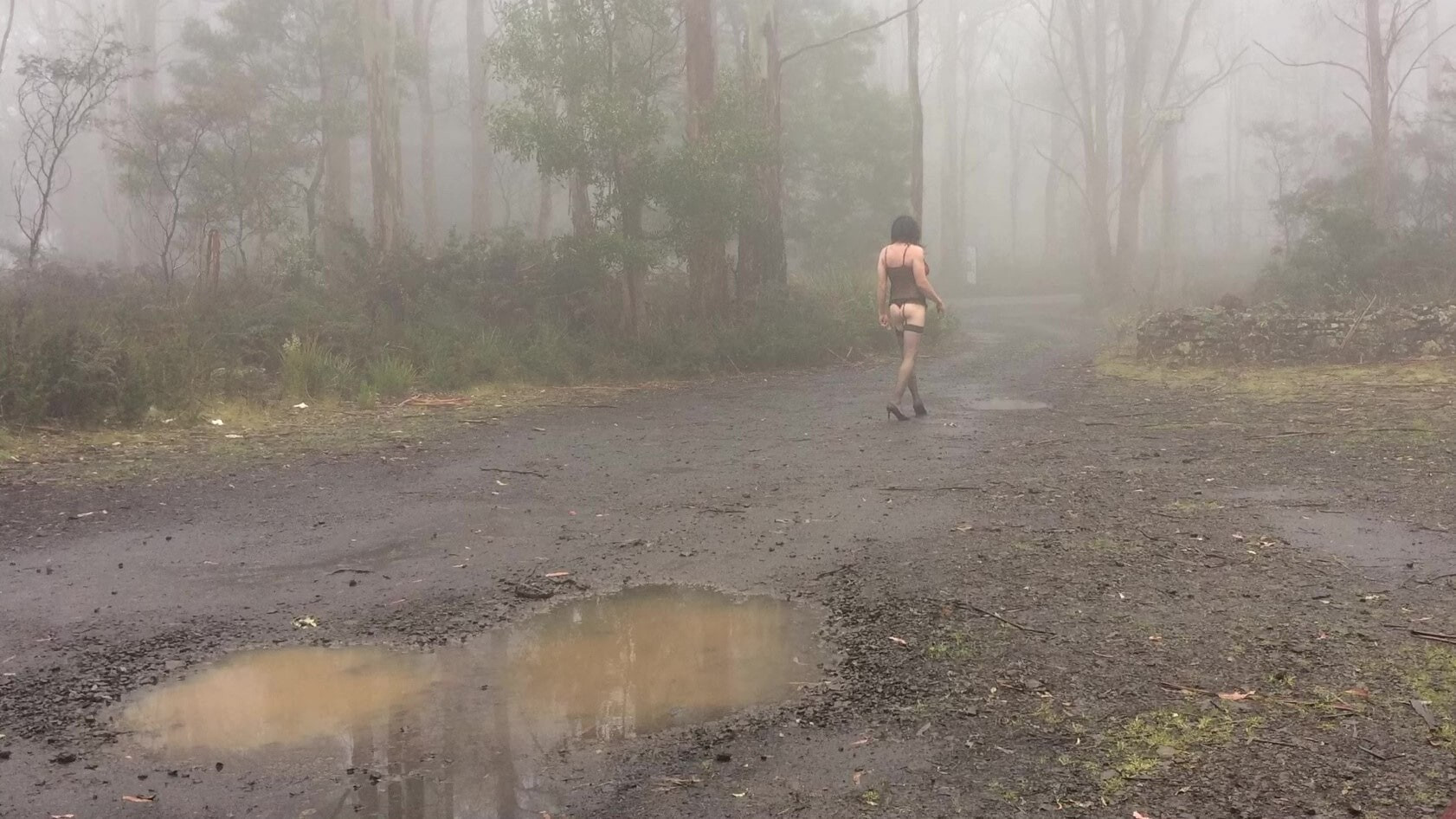 Crossdress Roadtrip - Walk in the mist #9
