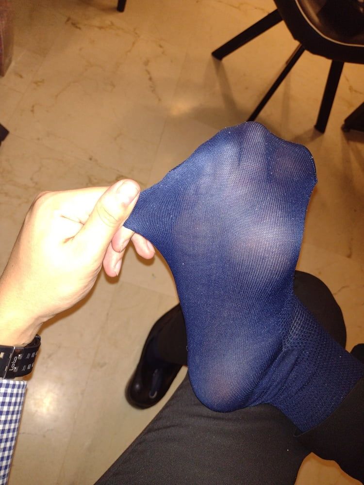 Office sheer socks gay #12