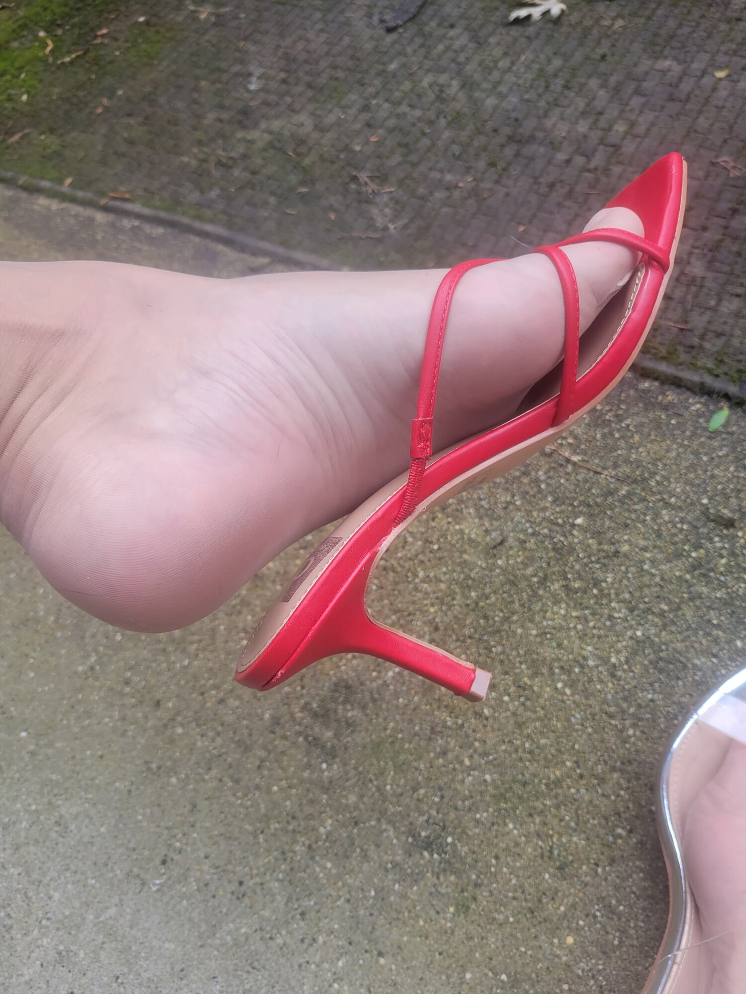 Pretty Male Feet In Heels and Nylons Big Cock #7