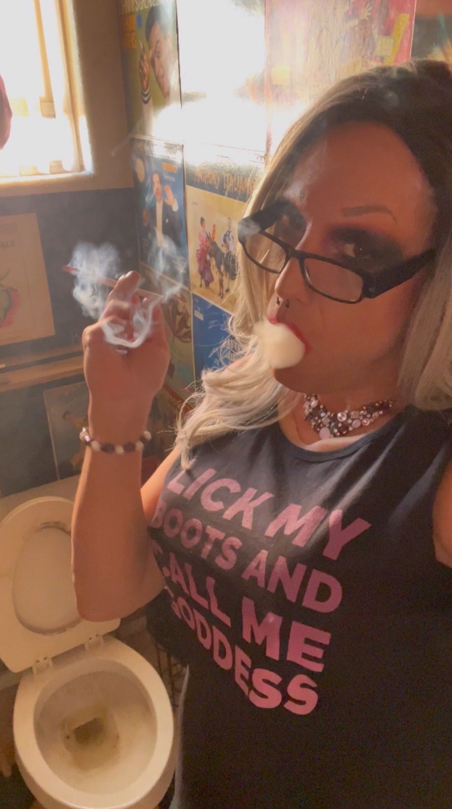 Trans Goddess Smoking Fetish #22