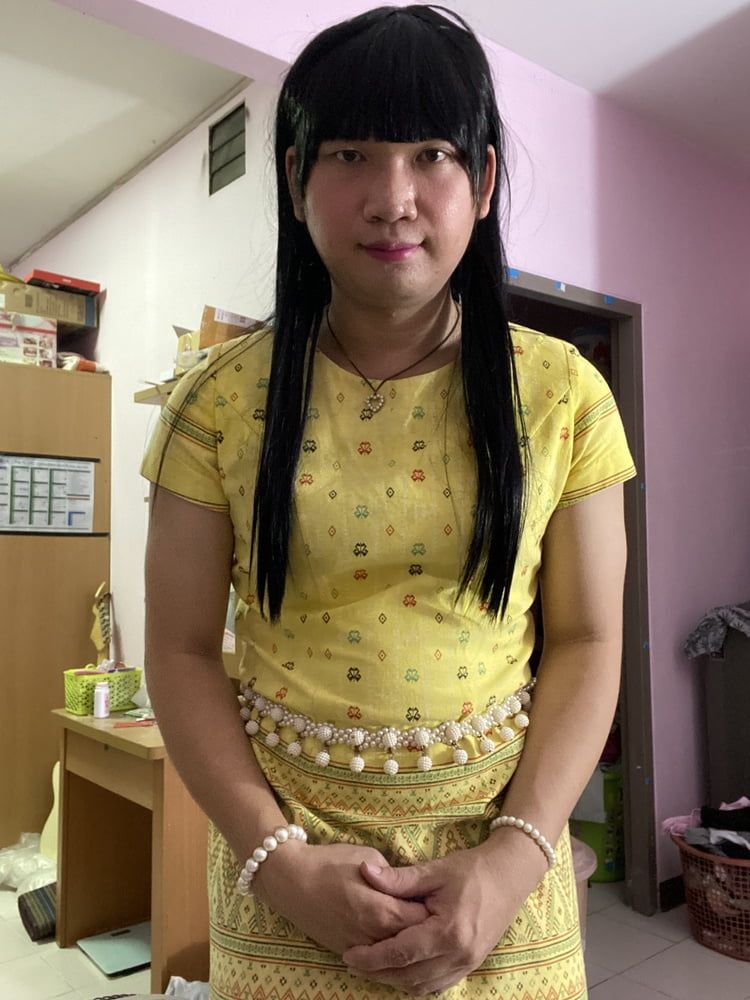 Thai dress yellow #15