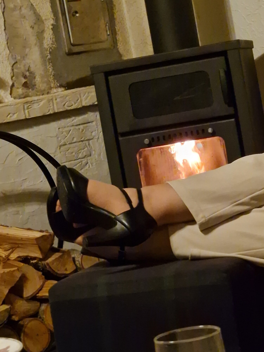 Ich in Heels meiner Frau outdoor unterwegs, nachdem ich  #9