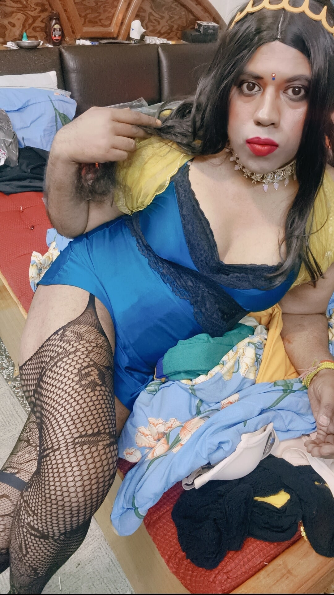 Verronika69 Sexy Desi Queen in Fishnets #38