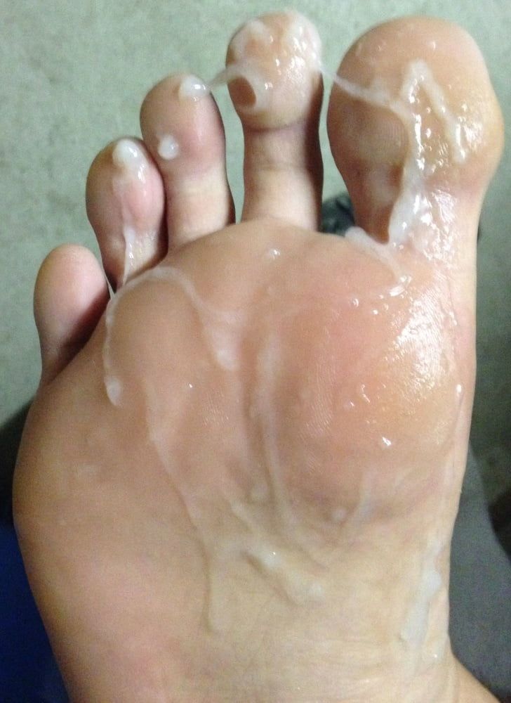 My Foot with Cum #5