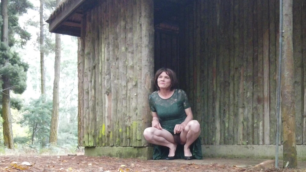 Crossdress Roadtrip - Green Dress #13