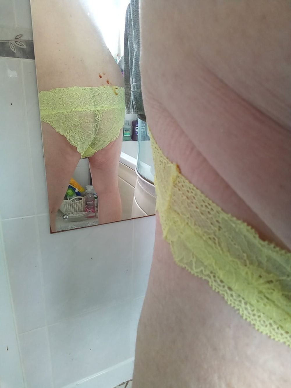 Larger lemon Lacey panties #11