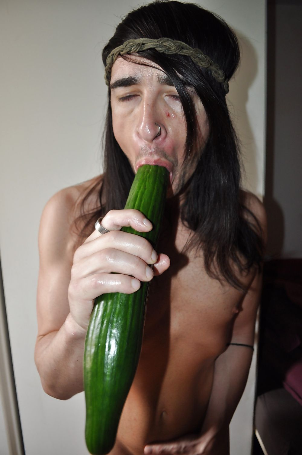 Tygra gets off with two huge cucumbers #19