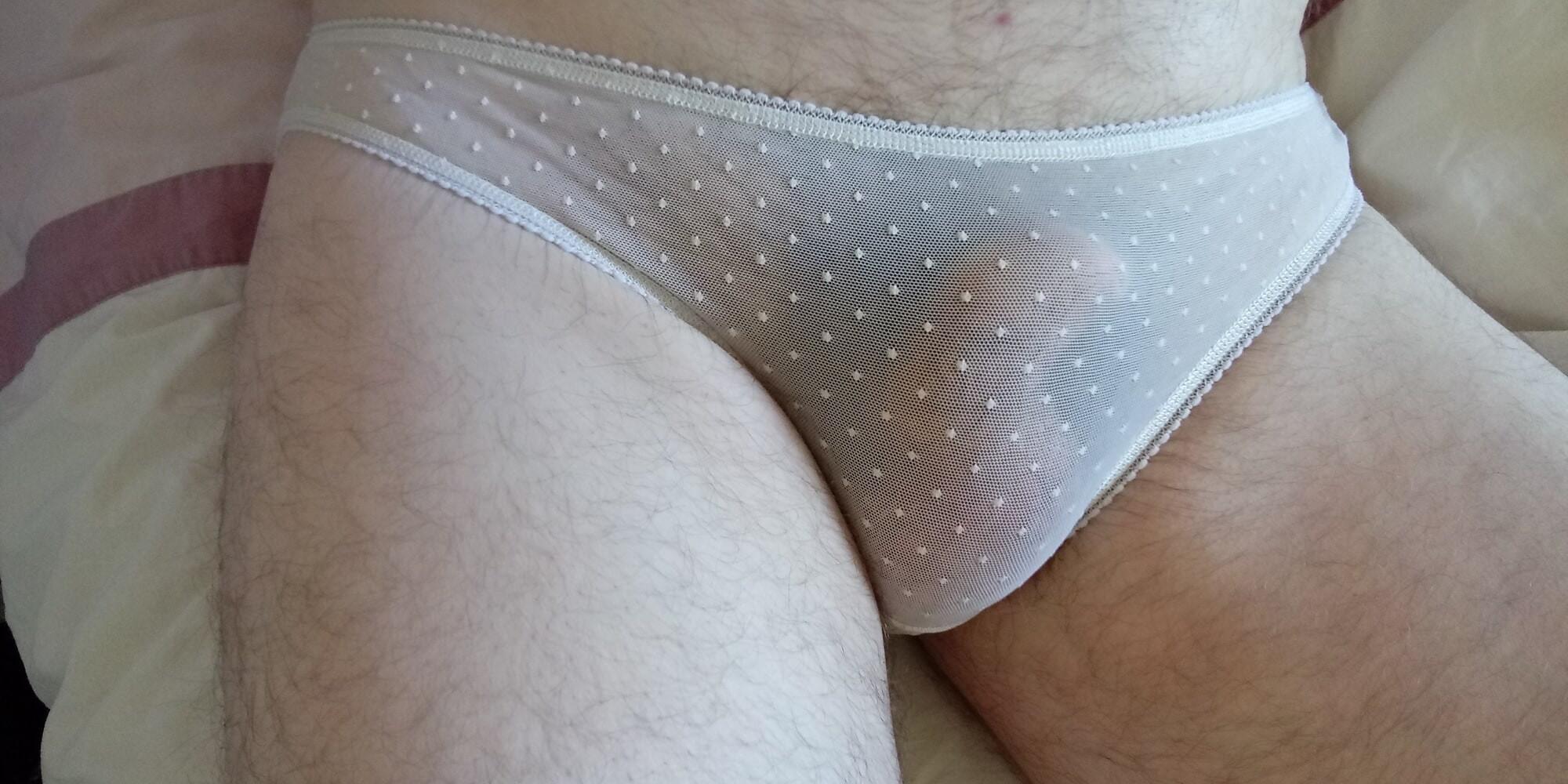 White lace panties of 2025