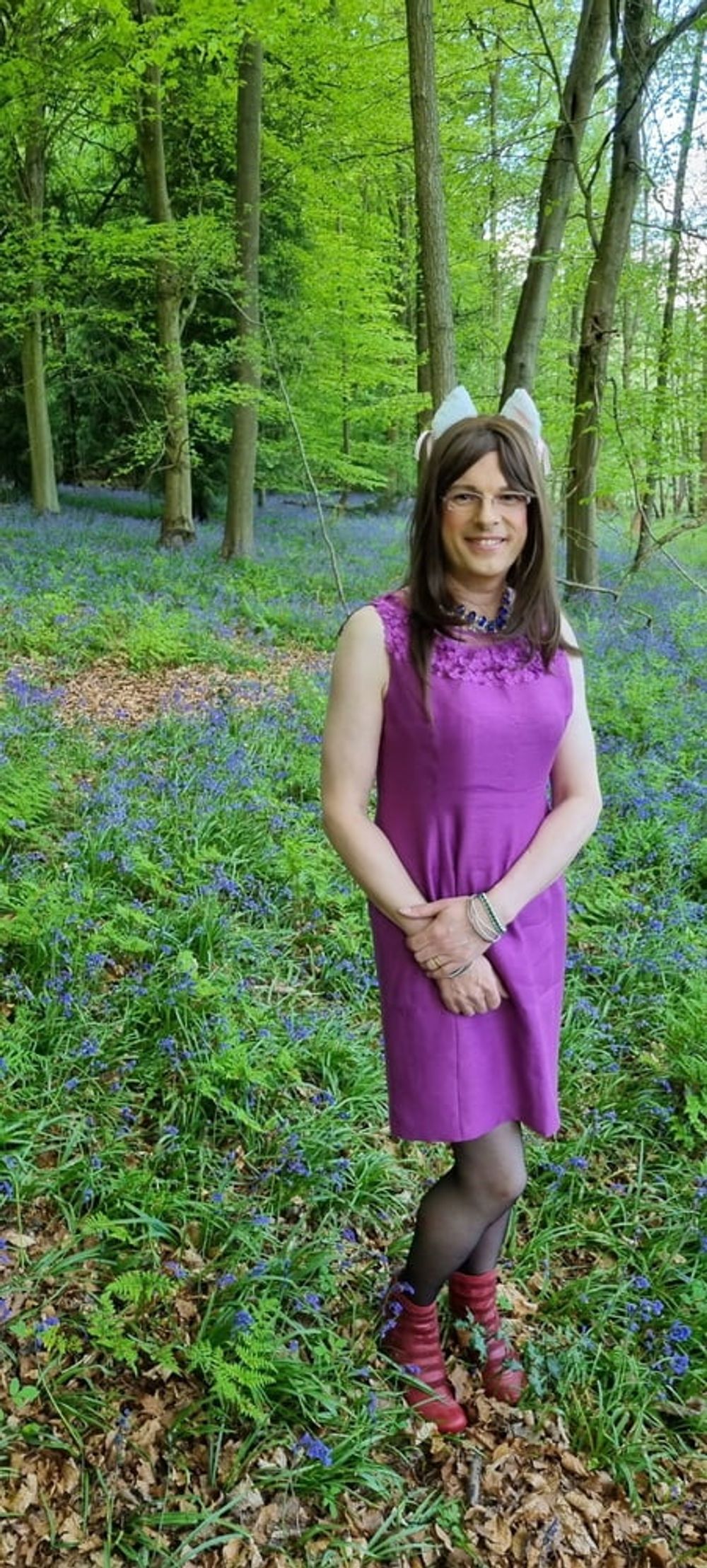 Playing in the bluebells #2