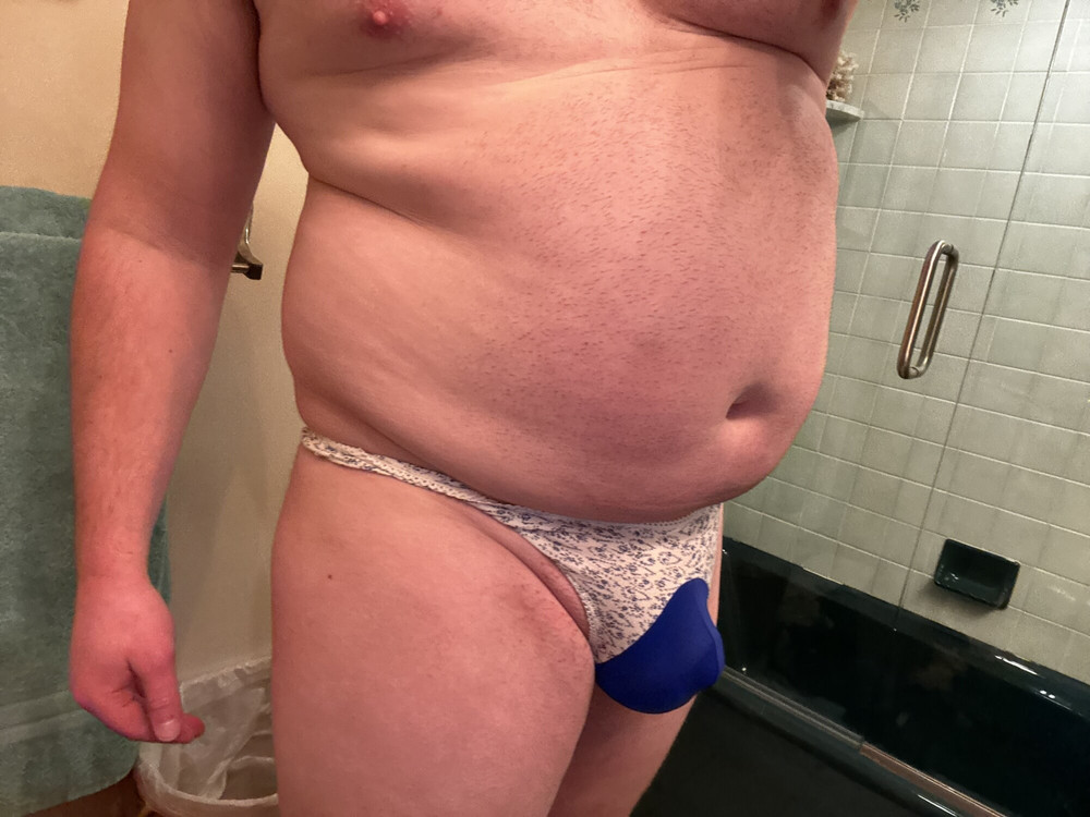 Fat man thong try on #27