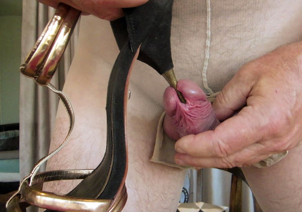 Insertion of up to 20mm thick heels into my cock #25