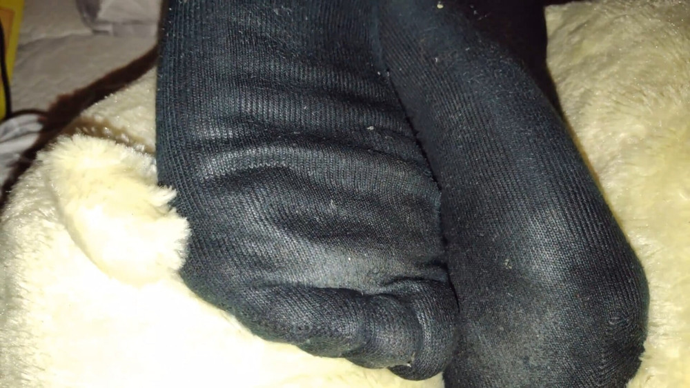 Sweaty socks and boots of my girlfriend af