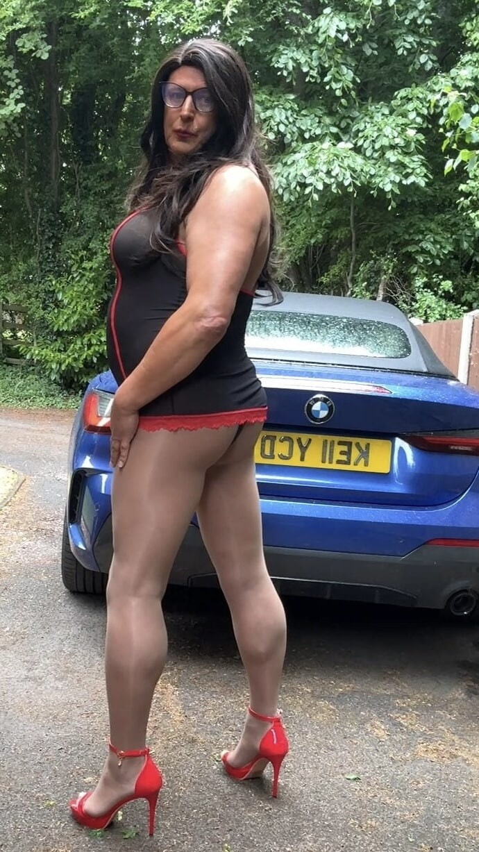 Sexy Crossdresser Kellycd2022 in sexy outfit and pantyhose  #53