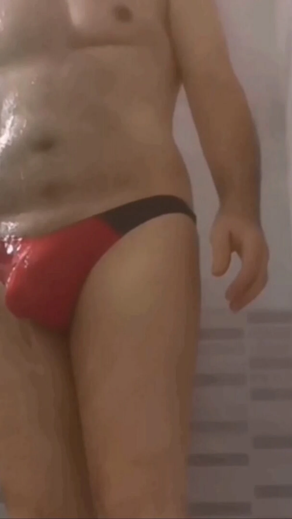 HOT WET RED THONG #5