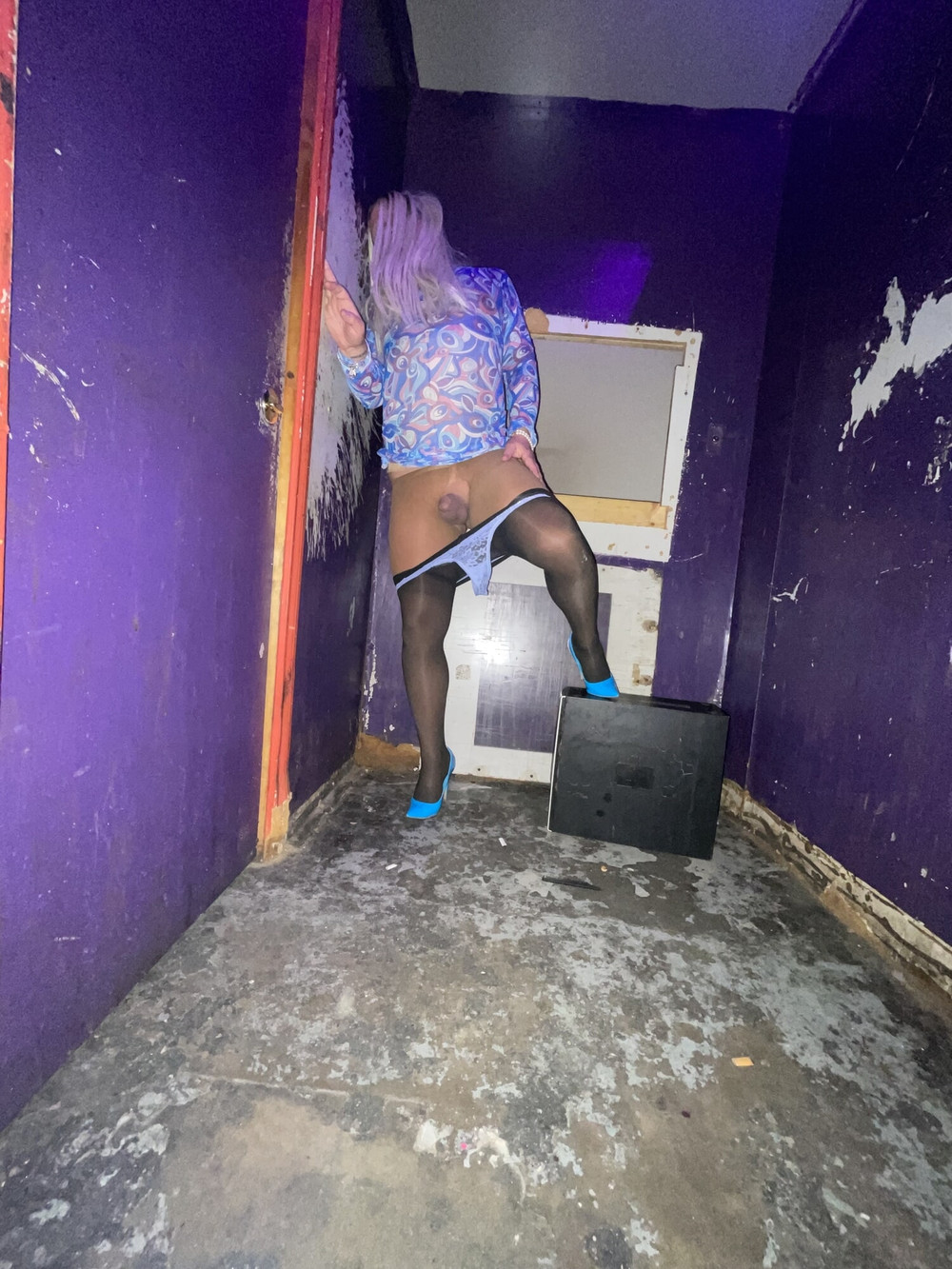 TXPANTYHOSE Crossdresser at the ABS #29