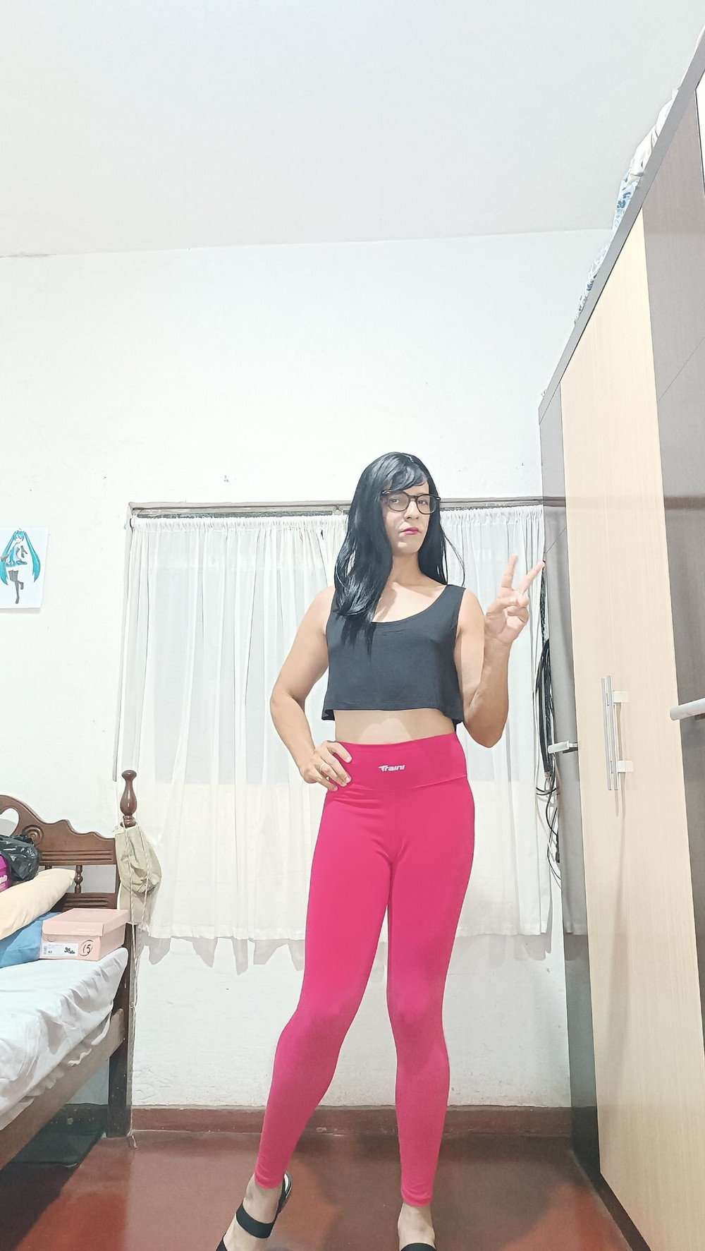 Sakura Nakamura Costume legs Red Gym #8