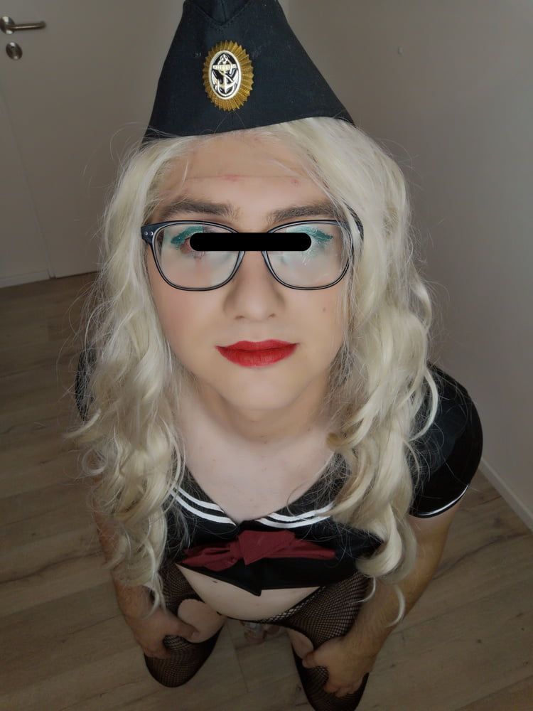 Blonde Sissy Marine Officer reporting for duty #11