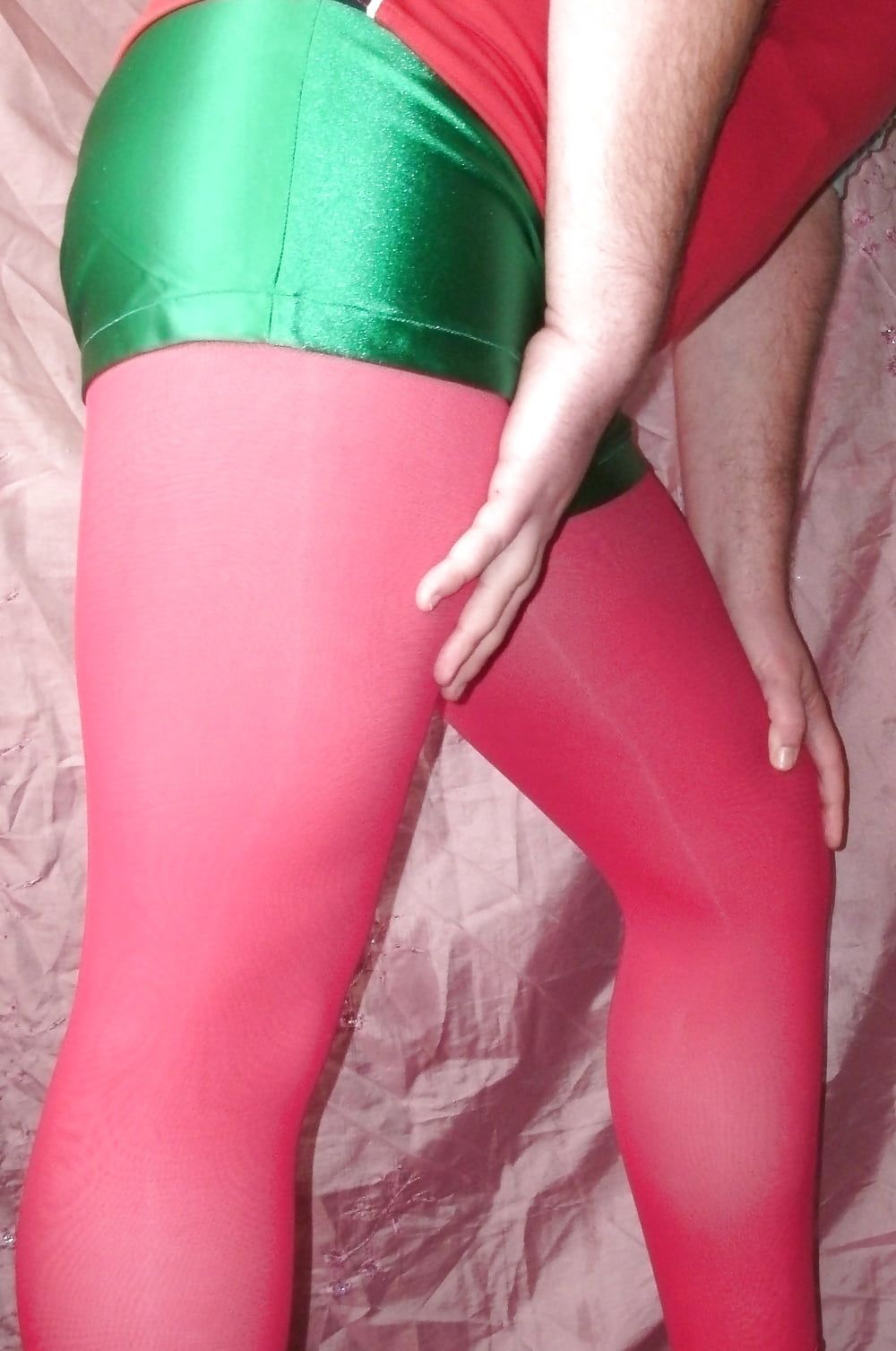 Sissy Boy Lovelaska - Red tights and Chupa Chups #10