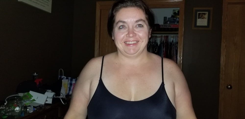 Sexy BBW Little Black Dress and Sold Pink Panties #35