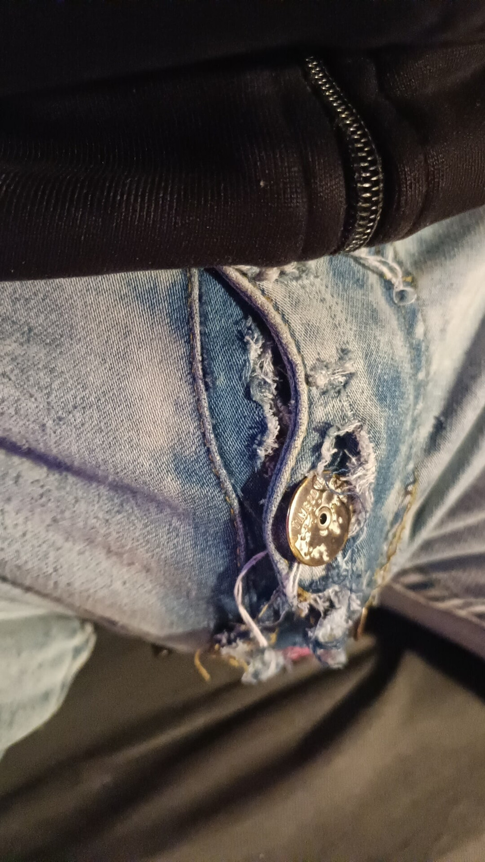 Showing off my horny bulging jeans #54