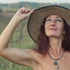 In the Hat on autumn landscape