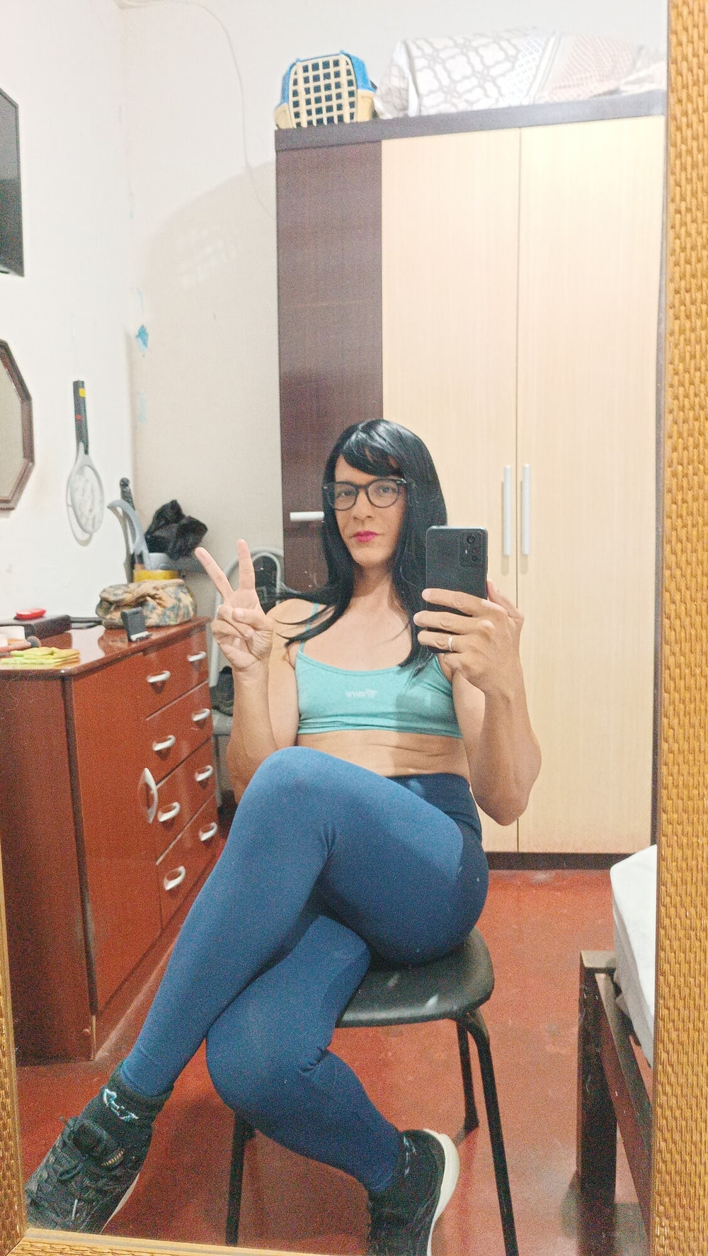 Sakura Nakamura Cute Legging Gym  #34