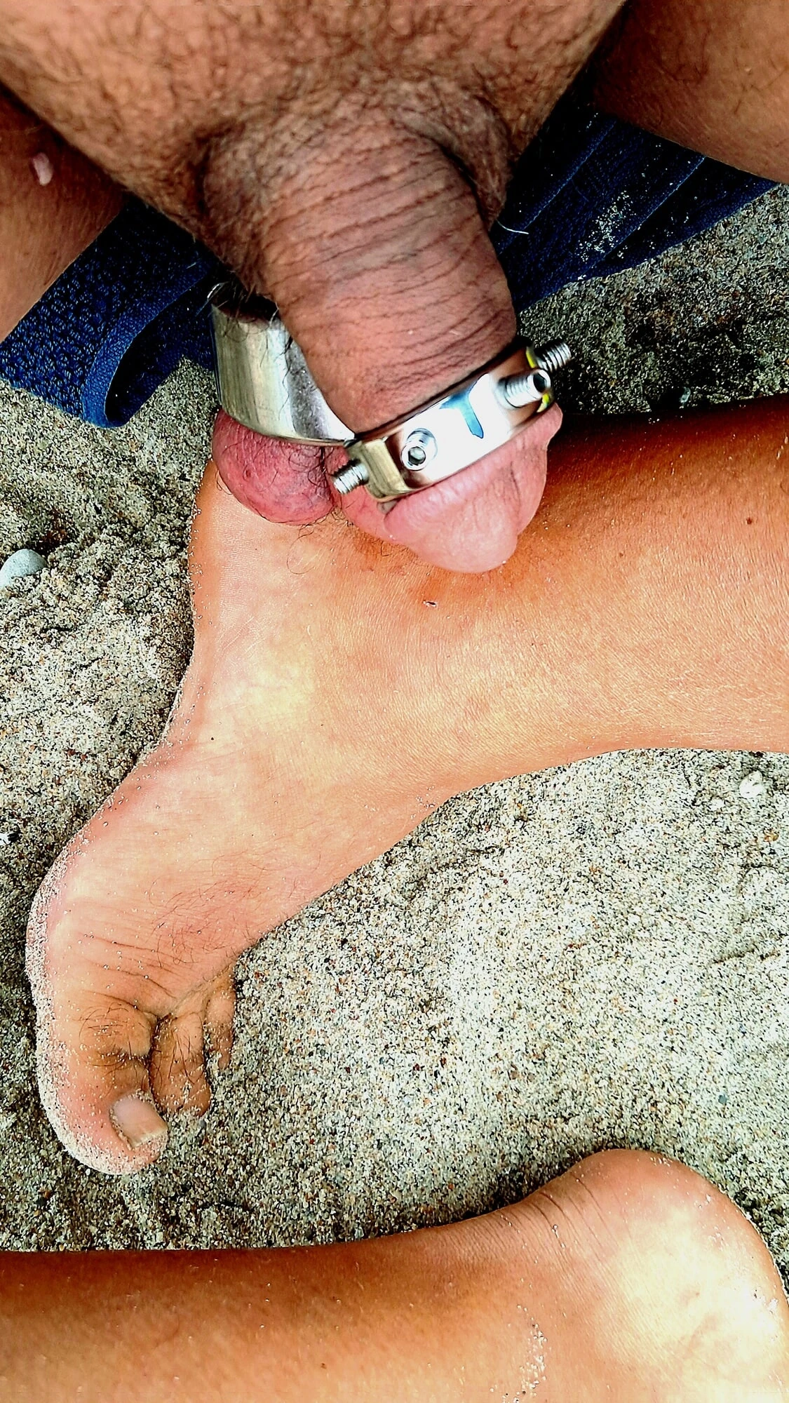 penis humiliation on the beach
