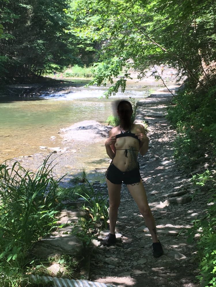 Slut wife hiking  #17