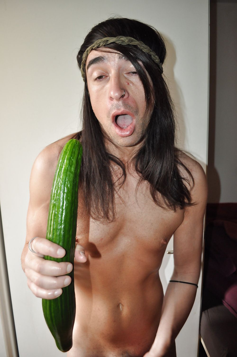 Tygra gets off with two huge cucumbers #18