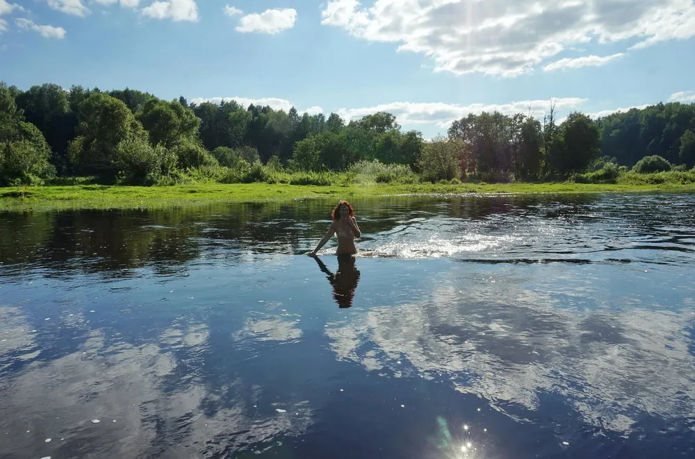 Playing in river #18