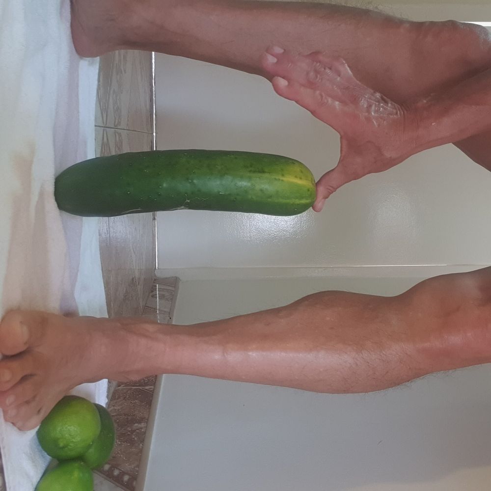 Huge veggie for anal insertion #14