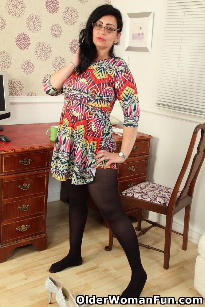 Dressed to undressed from OlderWomanFun #13