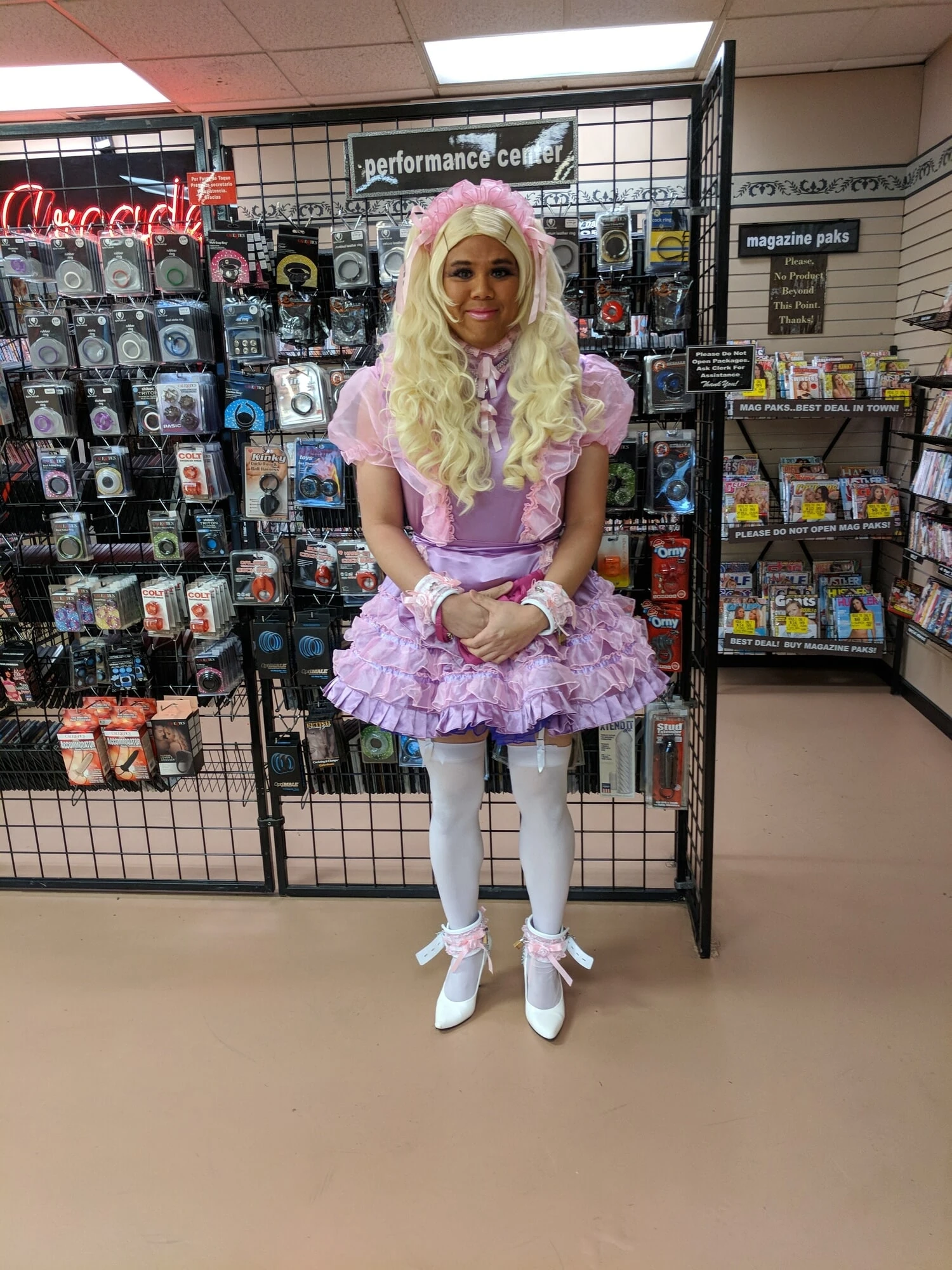 Sissy Candy goes out in public! #9