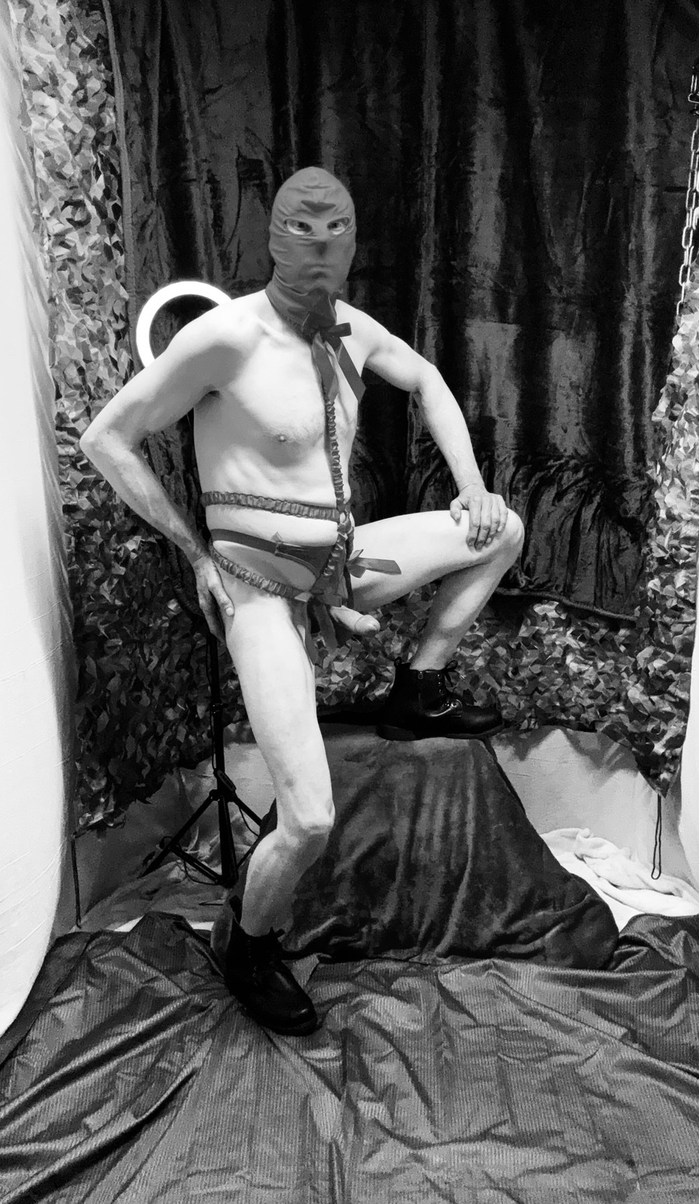 Kinky Cock Show In Black And White #7
