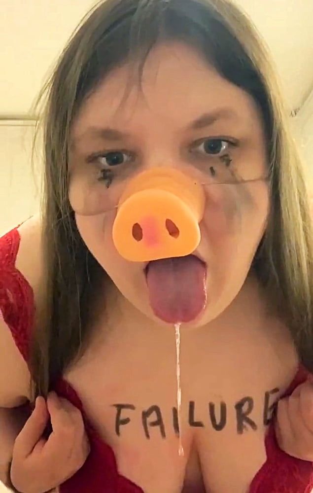 Bodywriting Pig humiliation #8