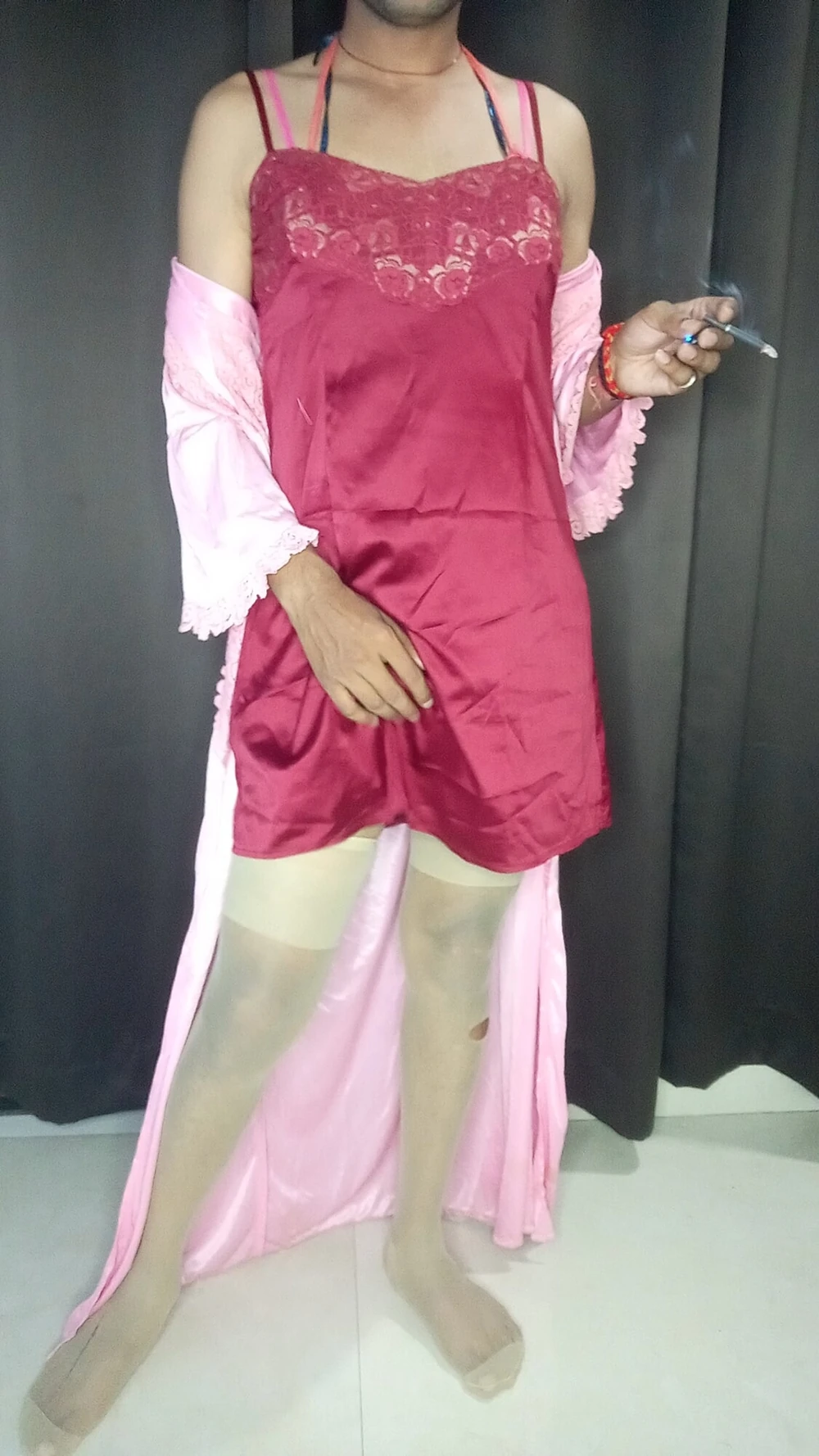 My sexy satin nighty #4