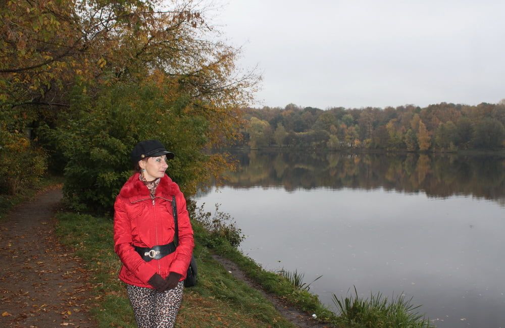 red jacket and yellow leaves #16