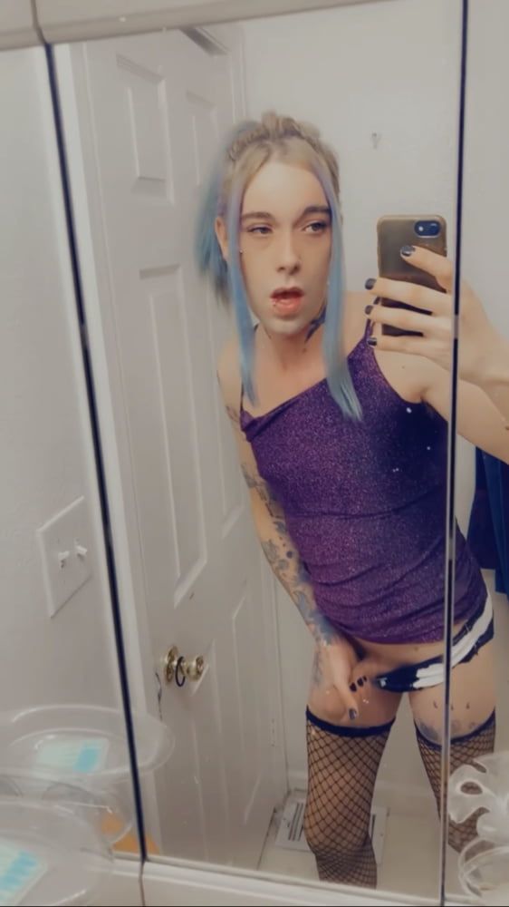 Hot Purple Minidress Slut #43