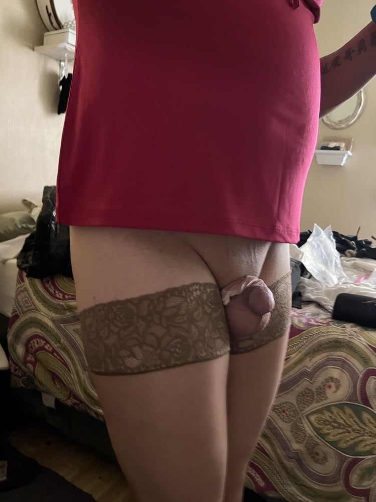 Sissy caged clitty cuckold
