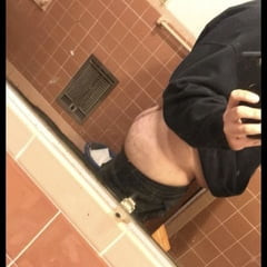 Hairy Ass in Rainbow jockstrap
