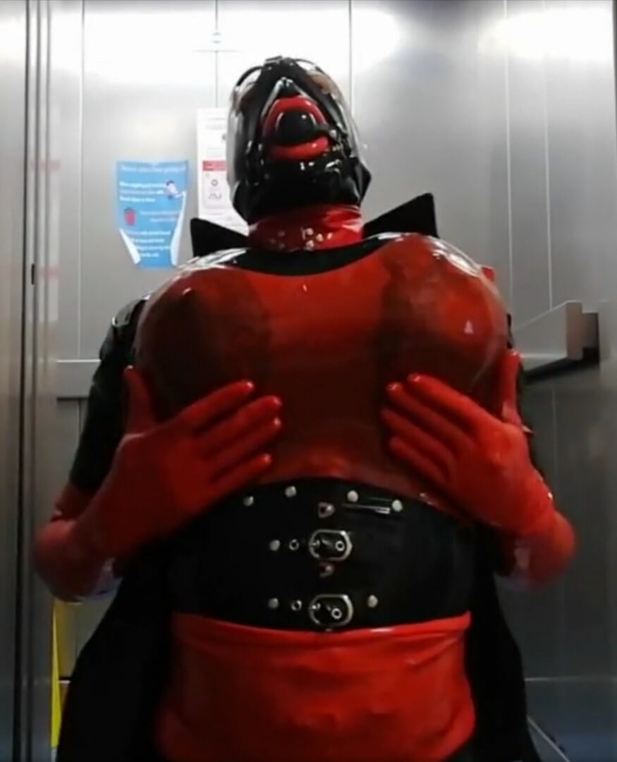Alison in rubber