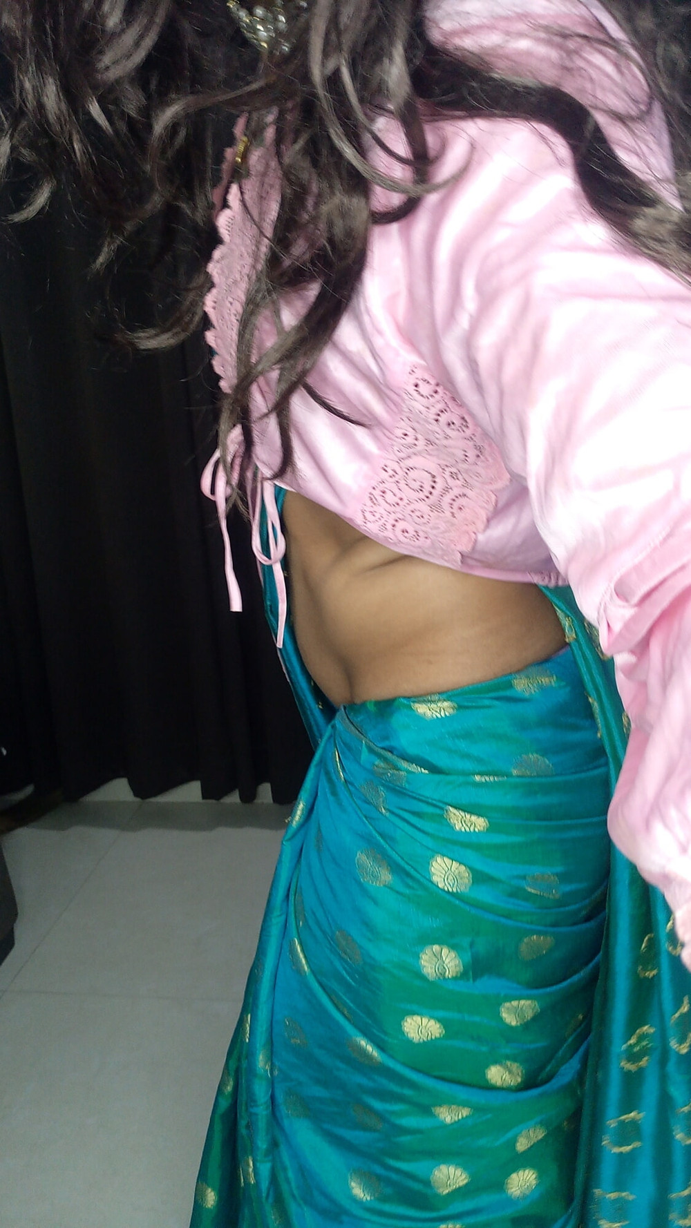Indian stepmom sexy blou saree and peticot #28