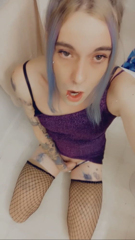 Hot Purple Minidress Slut #42
