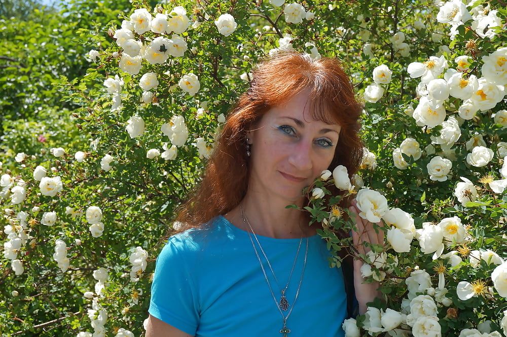 My Wife in White Flowers (near Moscow) #8