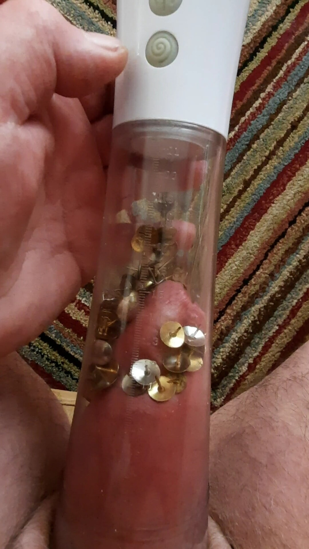 cbt. chilli seeds. thumb tacks. dildo. apple. #19