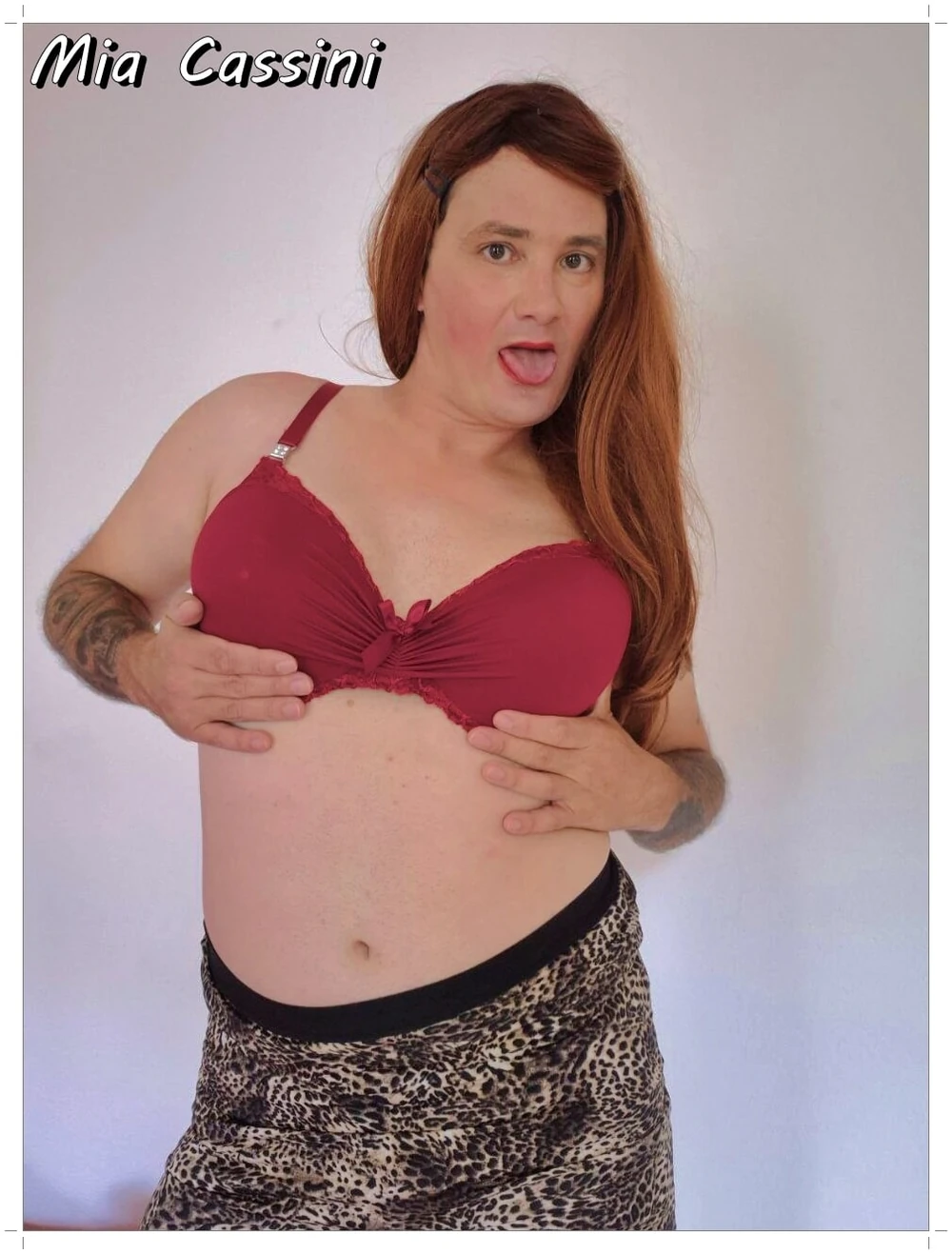 Red Lingerie and some Cum #6