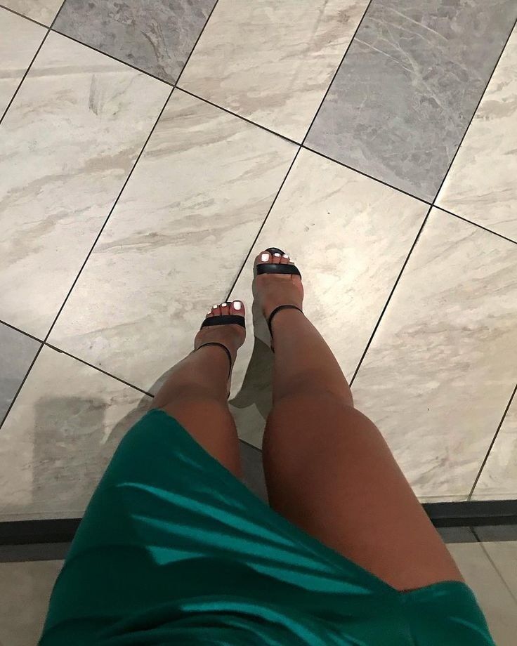 Hot sexy legs in high heels, painted nails, sexy feet