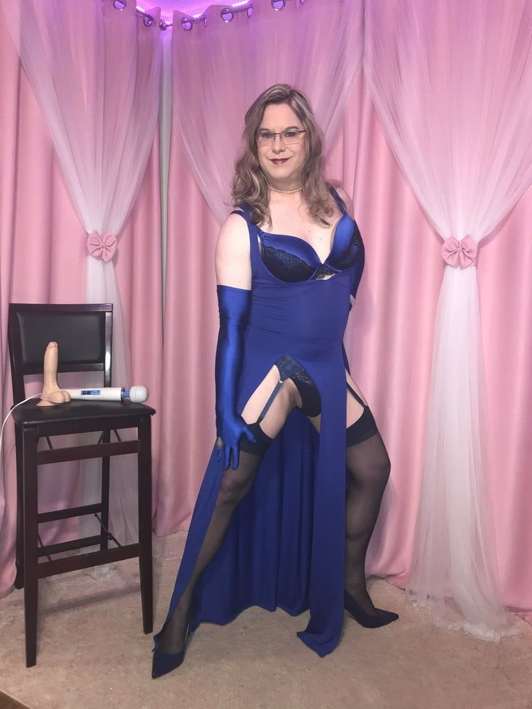  Joanie - Blue Maxi Vest Dress and Lady Marlene Part 3 #12